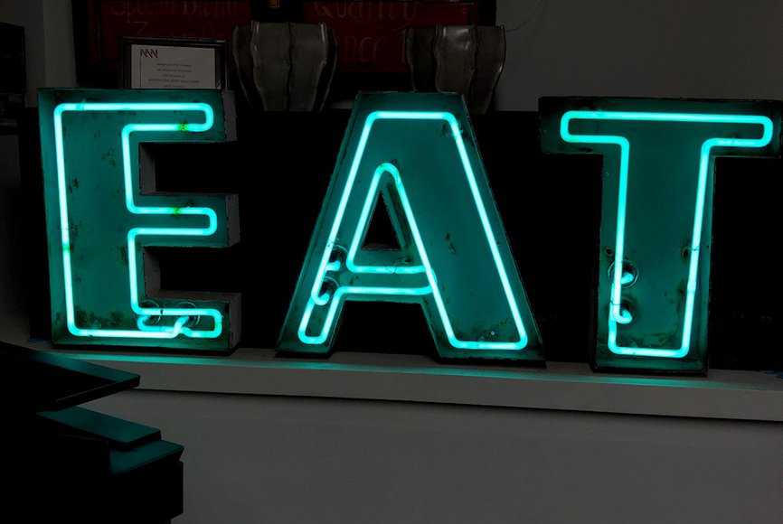 Eat - Vintage Channel Letters