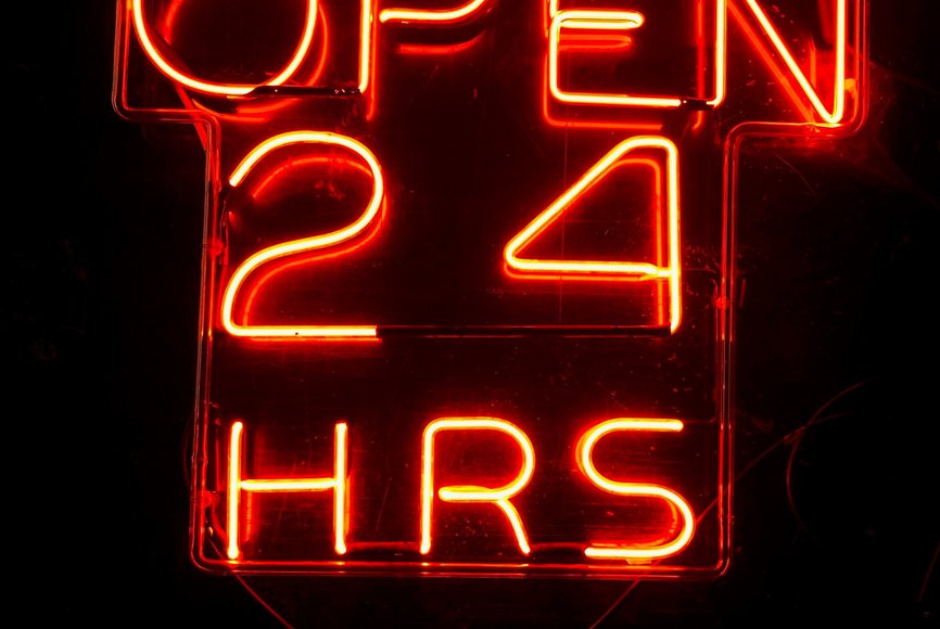 Open 24 Hrs
