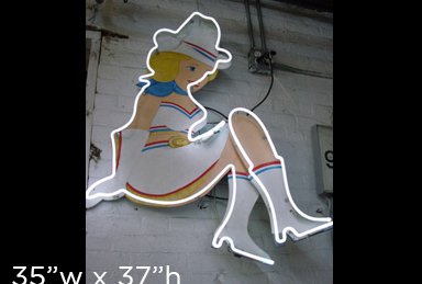 Cowgirl - Vintage (Kicking Cowgirl)